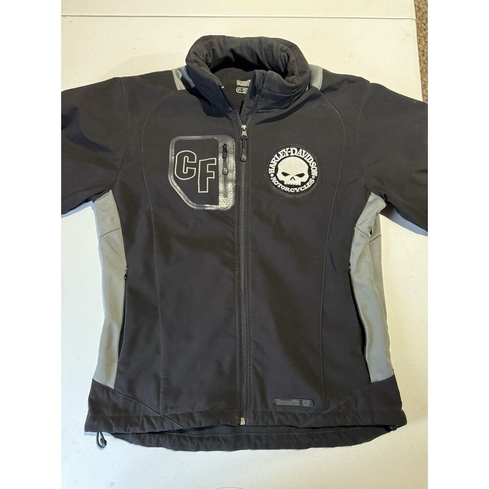 HARLEY DAVIDSON Patches Canvas Black Men’s CrossFit Jacket Extra Large See Pics